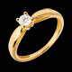 bijou or solitaire roseau or jaune gm 26 carats