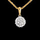 achat on line pendentif kaleidoscope pave diamants 19 diamants