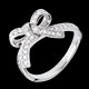 femme bague nouee diamants or blanc 45 carats