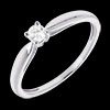 ventes en ligne Solitaire roseau or blanc (PM)