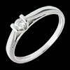 femme Solitaire caldera or blanc (MM)