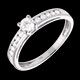 mariages solitaire decies or blanc gm 039 carats 11 diamant