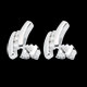 bijouterie boucles oreilles trilogie citation or blanc diaman