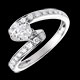 acheter on line solitaire reverence or blanc 57 carats 19 diamants