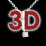 bijou or Pendentif trilogie muguet - 0.26 carats