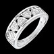 achat on line bague dame coeur or blanc