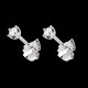 vente boucles oreilles diamants pm puces or blanc