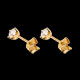 bijouterie boucles oreilles diamants mm puces or jaune