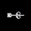 ventes en ligne Boucles d'oreilles diamants (MM) - puces or blanc
