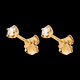 femme boucles oreilles diamants mm puces or jaune 25 ca
