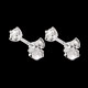 cadeaux femme boucles oreilles diamants mm puces or blanc 25 ca