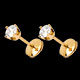 cadeaux femmes boucles oreilles diamants tgm puces or jaune carat