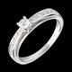 cadeaux solitaire arceau or blanc pave 21 carats
