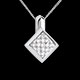 mariages collier damier or blanc pave 25 carats