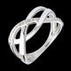 bijoux or Bague soupirail or blanc pav�