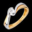 achat on line Solitaire verseau or jaune-or blanc  - 0.21 carats