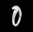 cadeaux femme Solitaire mecano or blanc pav� - 0.51 carats