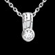 acheter pendentif mousqueton diamant or blanc 21 carats