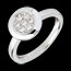 mariages Bague bouton or blanc
