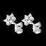 Gold stud earrings