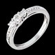 acheter bague trilogie or blanc pavee mm 34 carats