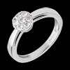 ventes en ligne Bague demi-sph�re pav�e - 0.26 carats