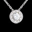 achat Pendentif bouton or blanc - 0.25 carats