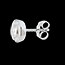 bijou   Boucles d'oreilles bouton or blanc  - 0.25 carats