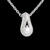 ventes en ligne Pendentif verseau pav� - or blancv - 0.22 carats