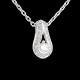 bijouteries Pendentif verseau pav� - or blancv - 0.22 carats
