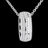 acheter en ligne Pendentif roue diamants - or blanc - 0.27 carats