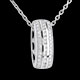 achat on line Pendentif roue diamants - or blanc - 0.27 carats