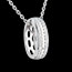 cadeaux femme Pendentif roue diamants - or blanc - 0.27 carats