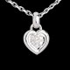 bijou or collier ur pave or blanc pm diamants