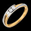 joaillerie Deux ors - 0,156 carat