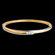 mariage Jonc trilogie bipolaire or jaune-or blanc - 0.24 carats - 3 diamants