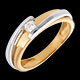 bijoux or solitaire bipolaire or jaune or blanc gm