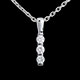 cadeau pendentif totem trilogie gm or blanc 24 carats dia