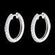 cadeaux creoles semi pavees or blanc mm 26 diamants
