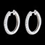 Cr�oles semi pav�es or blanc (MM) - 26 diamants