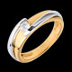 mariage solitaire bipolaire or jaune or blanc