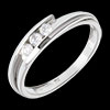 acheter on line Trilogie bipolaire or blanc (MM) - 3 diamants