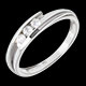 acheter en ligne Trilogie bipolaire or blanc (MM) - 3 diamants