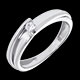 cadeau femme Solitaire bipolaire or blanc (MM)