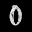 cadeaux femme Solitaire bipolaire or blanc (GM)