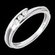 bijou or Trilogie bipolaire or blanc (PM) - 3 diamants