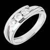 cadeaux Trilogie bipolaire or blanc (GM+) - 0.53 carats - 3 diamants