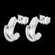 cadeau femme boucles oreilles bipolaire or blanc