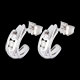 cadeaux femme boucles oreilles trilogie bipolaire or blanc cara