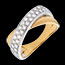 bijouterie Bague tandem semi pav�e (MM) - 0.26 carats - 26 diamants